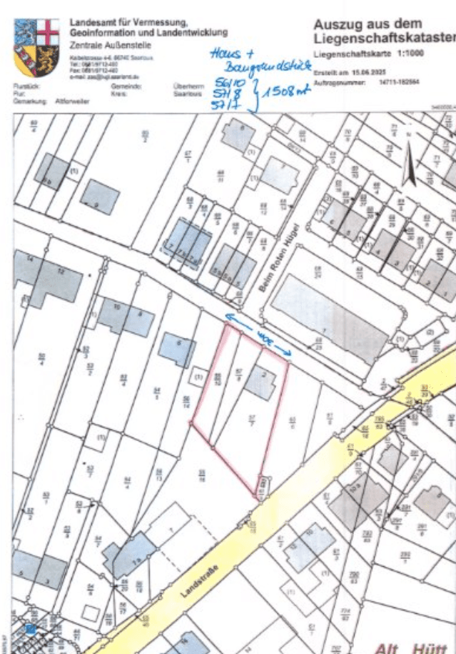 Prodej domu 160 m², pozemek 858 m², Saarlouiser Str. 2, Überherrn, Země Sársko Prodej domu 160 m², pozemek 858 m², Saarlouiser Str. 2, Überherrn, Země Sársko