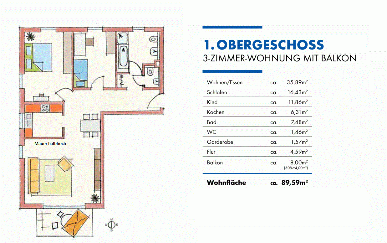 Pronájem bytu 3+1 90 m², Roßtal, Bavorsko Pronájem bytu 3+1 90 m², Roßtal, Bavorsko
