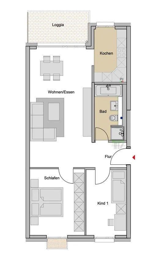 Pronájem bytu 3+1 72 m², Wilhelm-Leichum-Straße, Neu-Isenburg, Hessen Pronájem bytu 3+1 72 m², Wilhelm-Leichum-Straße, Neu-Isenburg, Hessen