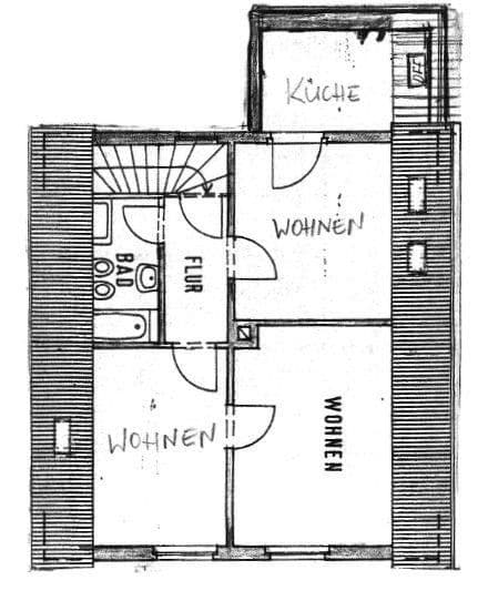 Pronájem bytu 3+1 60 m², Friedberg (Hessen), Hessen Pronájem bytu 3+1 60 m², Friedberg (Hessen), Hessen