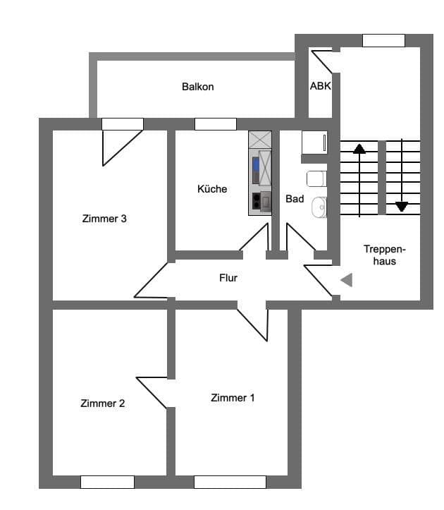 Prodej bytu 3+1 80 m², Bochum, Severní Porýní-Vestfálsko Prodej bytu 3+1 80 m², Bochum, Severní Porýní-Vestfálsko