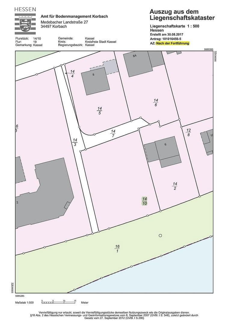 Prodej pozemku 1.209 m², Bleichenweg 4, Kassel, Hessen Prodej pozemku 1.209 m², Bleichenweg 4, Kassel, Hessen
