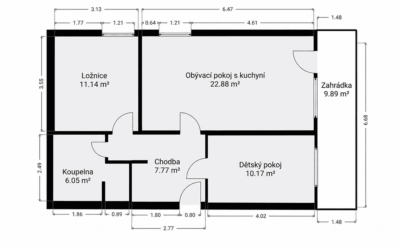 Prodej bytu 3+kk 63 m², Břežany II, Středočeský kraj Prodej bytu 3+kk 63 m², Břežany II, Středočeský kraj