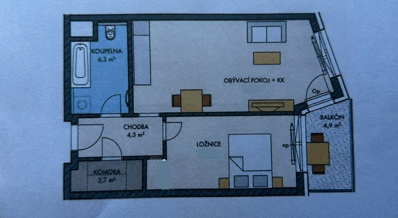 Pronájem bytu 2+kk 53 m², Klementova, Praha, Praha Pronájem bytu 2+kk 53 m², Klementova, Praha, Praha