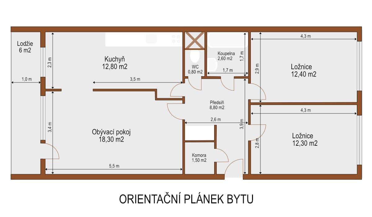 Prodej bytu 3+1 71 m², Zdiměřická, Praha, Praha Prodej bytu 3+1 71 m², Zdiměřická, Praha, Praha
