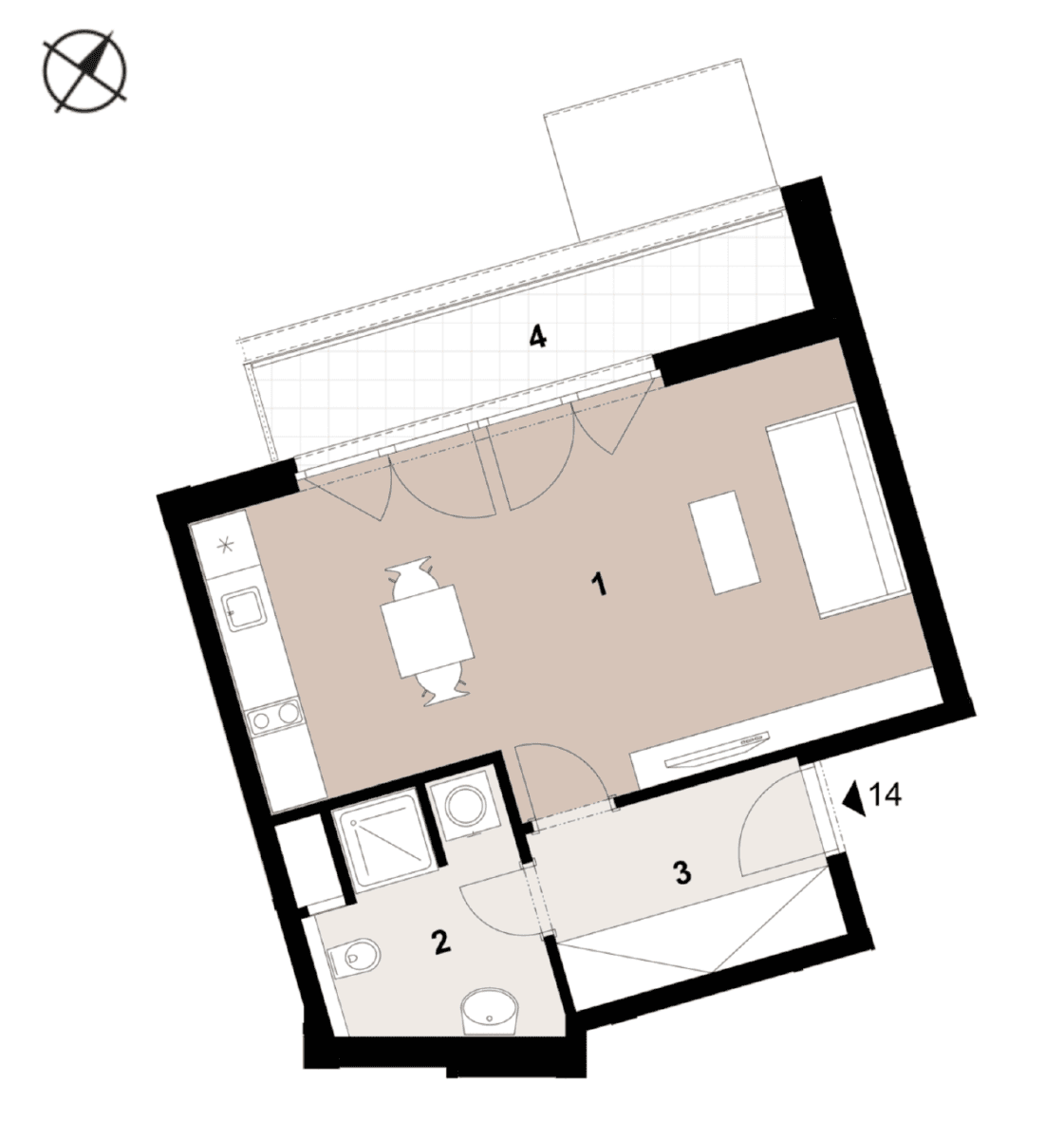 Pronájem bytu 1+kk 40 m², Klapálkova, Praha, Praha Pronájem bytu 1+kk 40 m², Klapálkova, Praha, Praha