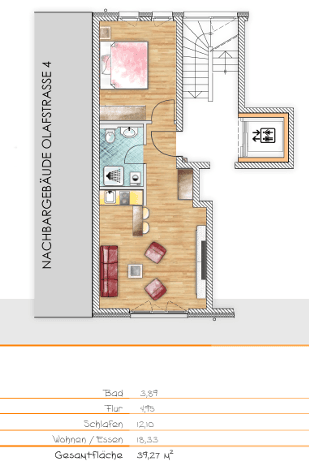 Prodej bytu 2+1 40 m², Nürnberg, Bavorsko Prodej bytu 2+1 40 m², Nürnberg, Bavorsko