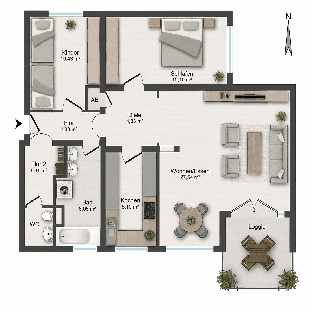 Prodej bytu 3+1 83 m², Hanau, Hessen Prodej bytu 3+1 83 m², Hanau, Hessen