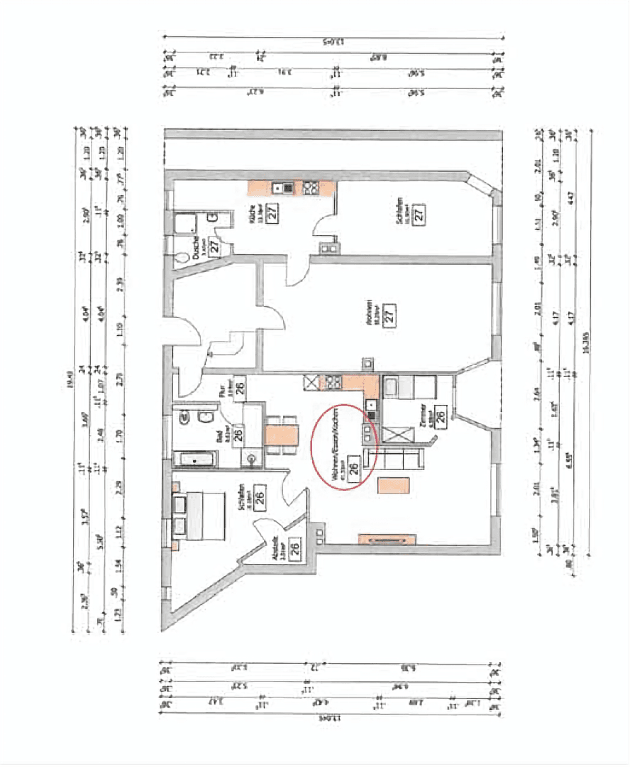 Prodej bytu 3+1 81 m², Hanauer Vorstadt 13, Hanau, Hessen Prodej bytu 3+1 81 m², Hanauer Vorstadt 13, Hanau, Hessen