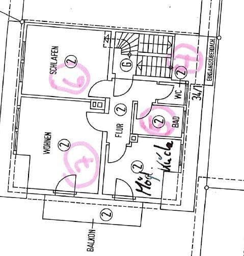 Pronájem bytu 2+1 63 m², Bad Herrenalb, Bádensko-Württembersko Pronájem bytu 2+1 63 m², Bad Herrenalb, Bádensko-Württembersko