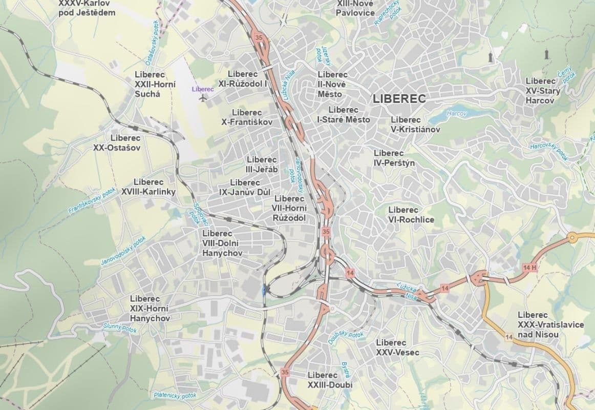Prodej pozemku 3.648 m², Liberec, Liberecký kraj Prodej pozemku 3.648 m², Liberec, Liberecký kraj