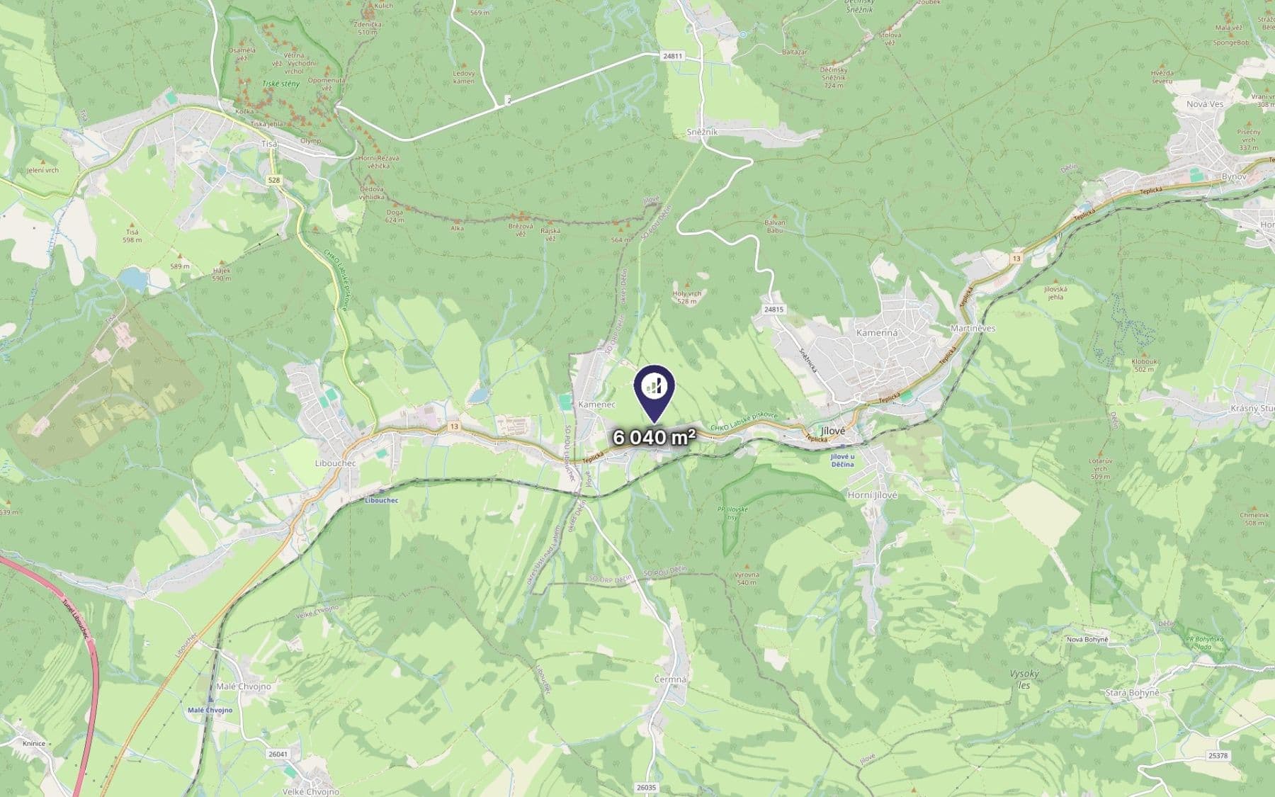 Prodej pozemku 6.040 m², Jílové, Ústecký kraj Prodej pozemku 6.040 m², Jílové, Ústecký kraj