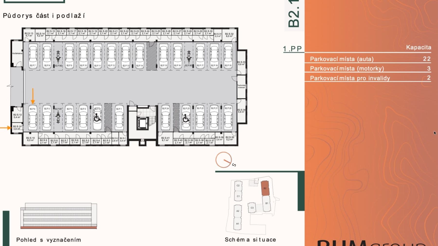 Pronájem bytu 2+kk 50 m², Ke křížku, Kladno, Středočeský kraj Pronájem bytu 2+kk 50 m², Ke křížku, Kladno, Středočeský kraj