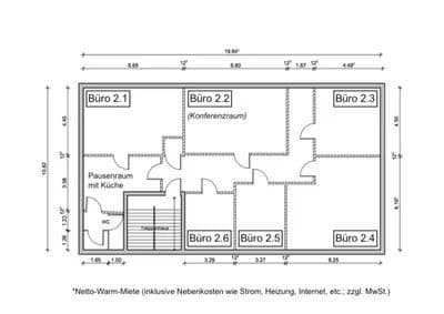 Pronájem kanceláře 21 m², Hans-Böckler-Str. 13, Langenfeld (Rheinland), Severní Porýní-Vestfálsko Pronájem kanceláře 21 m², Hans-Böckler-Str. 13, Langenfeld (Rheinland), Severní Porýní-Vestfálsko
