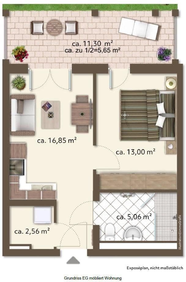 Pronájem bytu 2+1 41 m², Frühlingsplatz.2, Karlsfeld, Bavorsko Pronájem bytu 2+1 41 m², Frühlingsplatz.2, Karlsfeld, Bavorsko