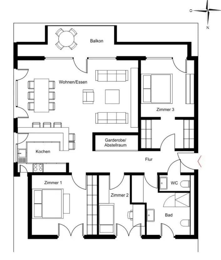 Pronájem bytu 4+1 113 m², Fuhrmannsgasse 7, Gütersloh, Severní Porýní-Vestfálsko Pronájem bytu 4+1 113 m², Fuhrmannsgasse 7, Gütersloh, Severní Porýní-Vestfálsko
