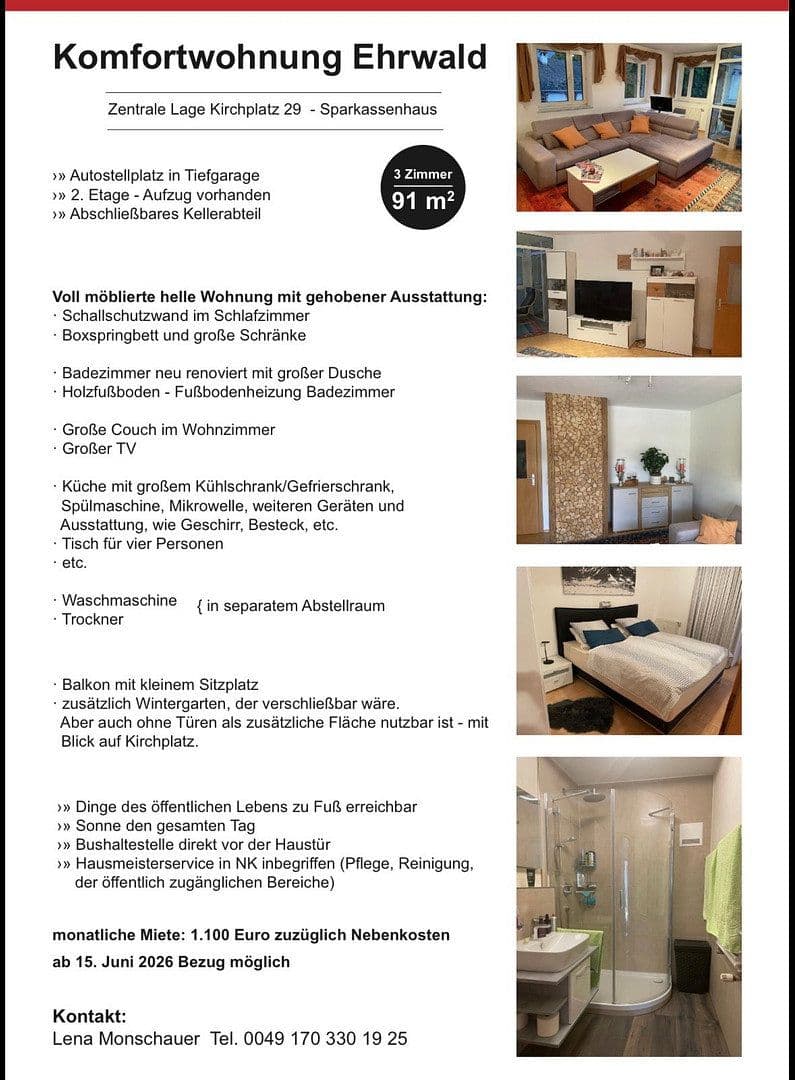 Pronájem bytu 3+1 91 m², Kirchplatz 29, Ehrwald, Tyrolsko Pronájem bytu 3+1 91 m², Kirchplatz 29, Ehrwald, Tyrolsko