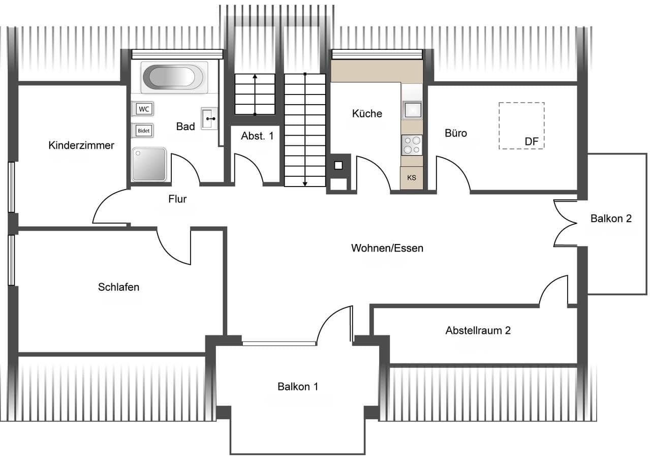 Prodej bytu 4+1 88 m², Gaimersheim, Bavorsko Prodej bytu 4+1 88 m², Gaimersheim, Bavorsko