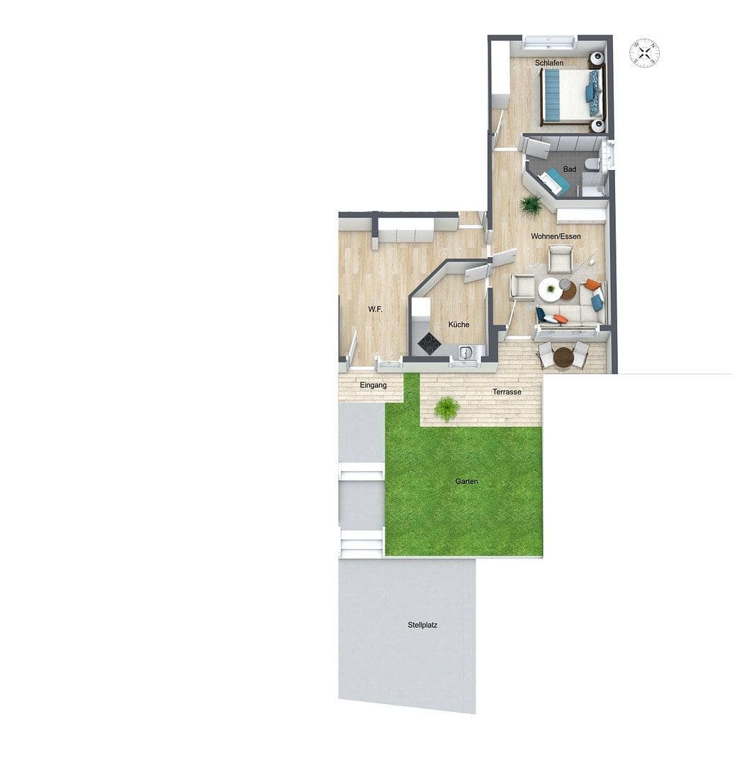 Prodej bytu 2+1 42 m², Im Hätzgert 32, Rangendingen, Bádensko-Württembersko Prodej bytu 2+1 42 m², Im Hätzgert 32, Rangendingen, Bádensko-Württembersko