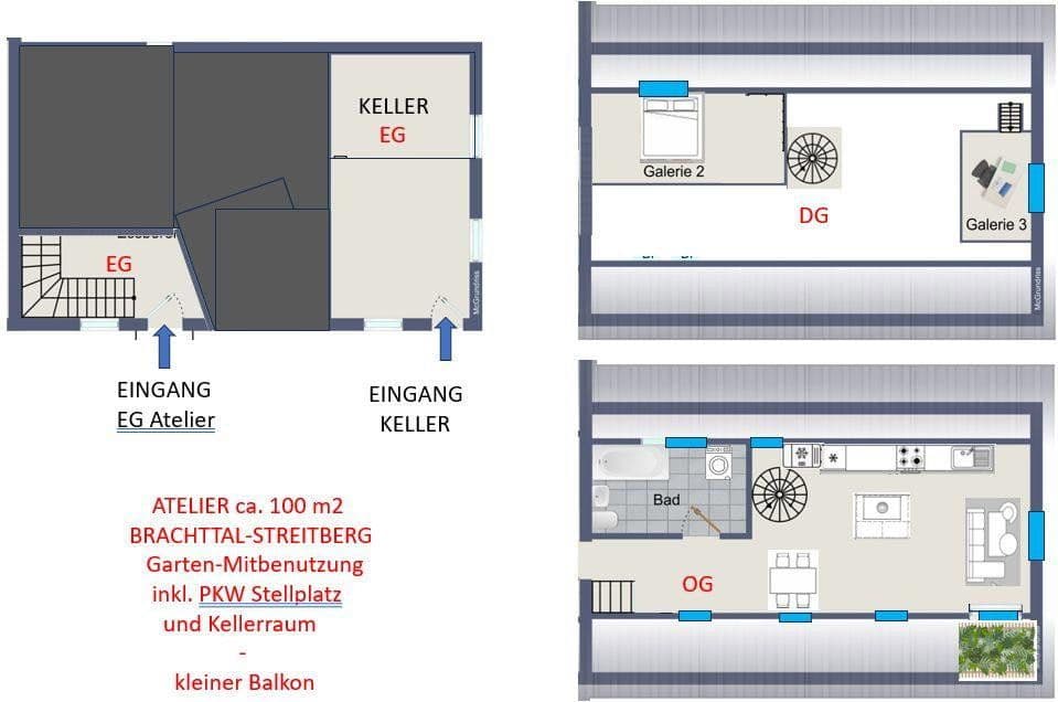 Pronájem bytu 1+1 100 m², Brachttal, Hessen Pronájem bytu 1+1 100 m², Brachttal, Hessen