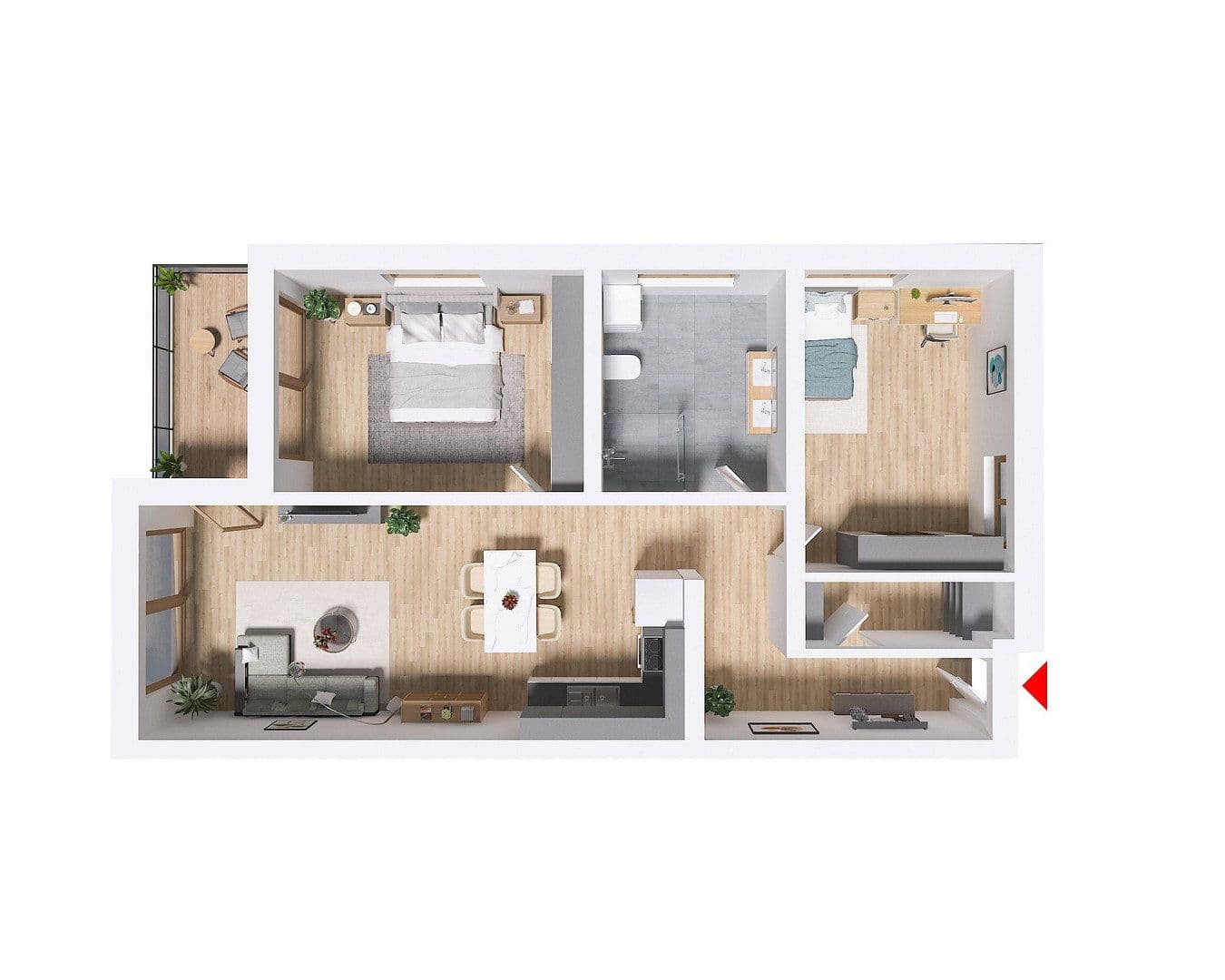 Prodej bytu 3+1 80 m², Hengersberg, Bavorsko Prodej bytu 3+1 80 m², Hengersberg, Bavorsko