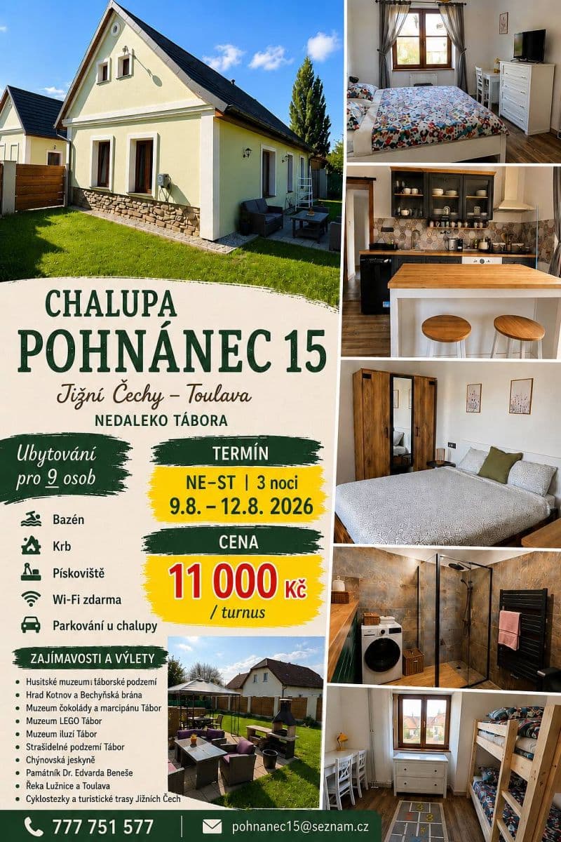 Pronájem chaty, chalupy, Pohnánec, Jihočeský kraj Pronájem chaty, chalupy, Pohnánec, Jihočeský kraj