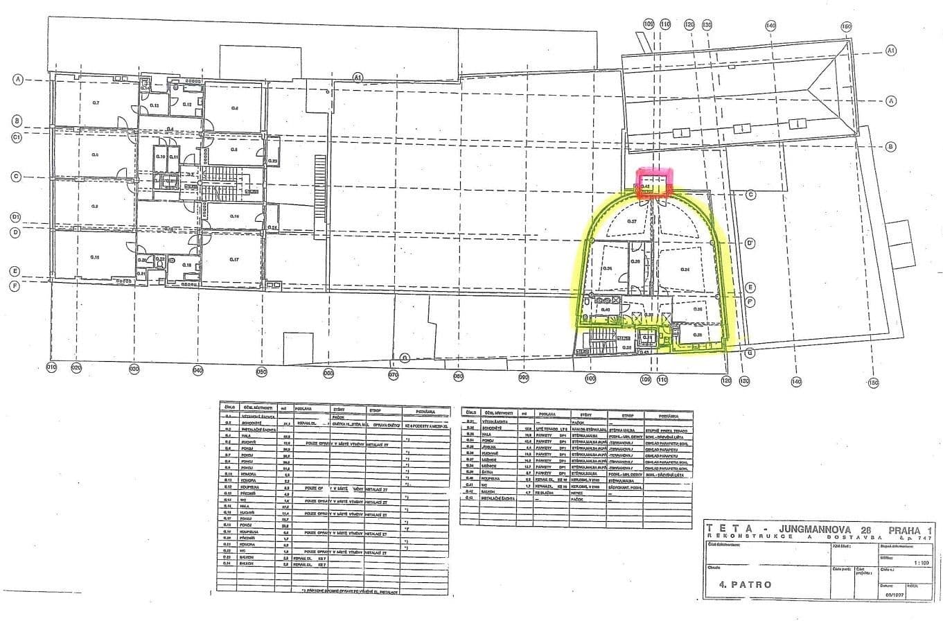 Pronájem bytu 3+1 130 m², Jungmannova, Praha, Praha Pronájem bytu 3+1 130 m², Jungmannova, Praha, Praha