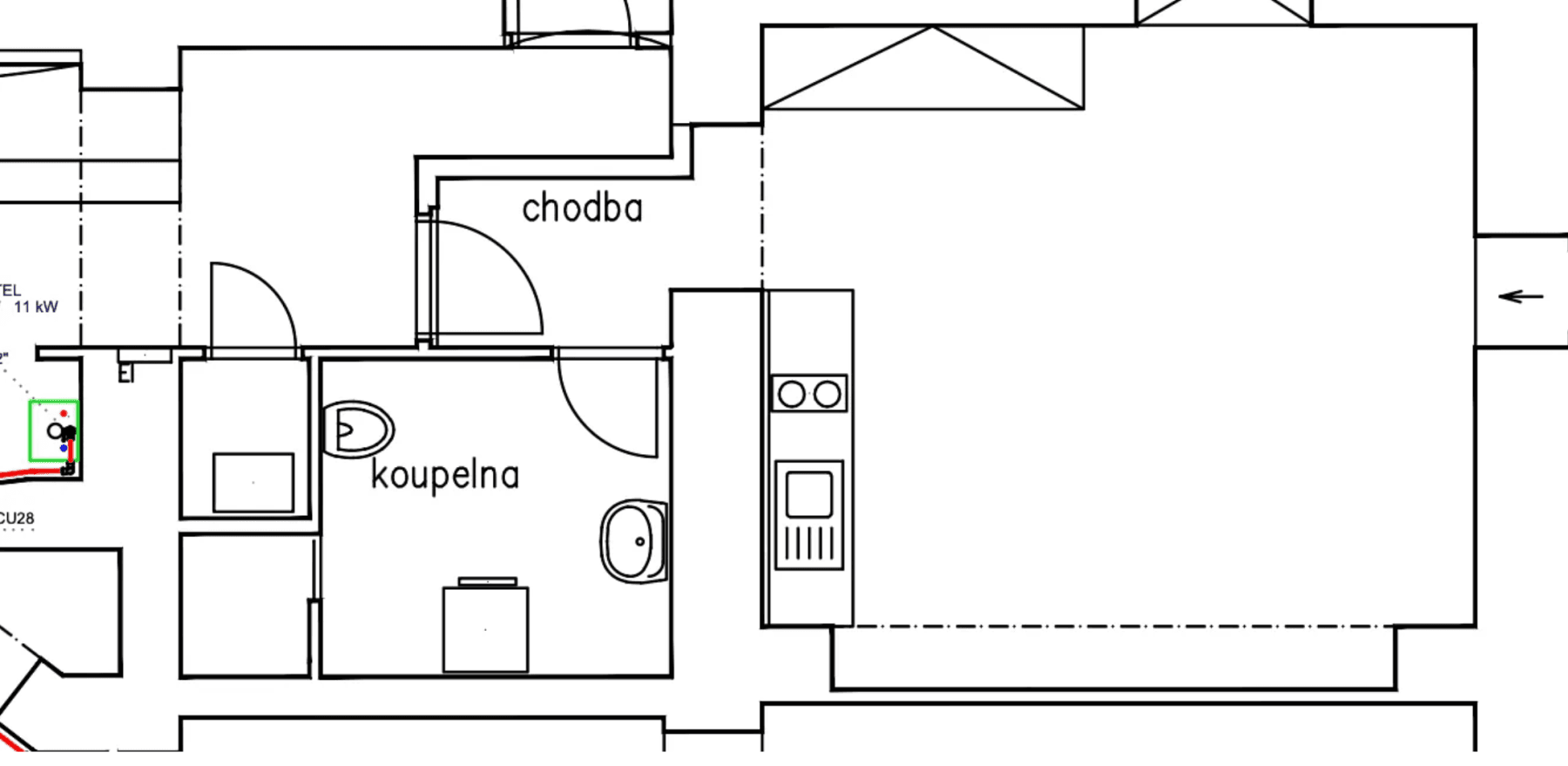 Pronájem bytu 31 m², Na Plzeňce, Praha, Praha Pronájem bytu 31 m², Na Plzeňce, Praha, Praha
