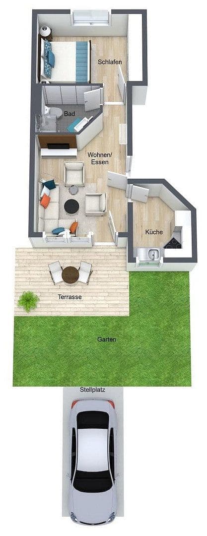 Prodej bytu 2+1 45 m², Im Hätzgert 32, Rangendingen, Bádensko-Württembersko Prodej bytu 2+1 45 m², Im Hätzgert 32, Rangendingen, Bádensko-Württembersko