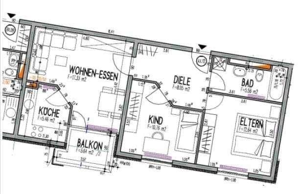 Pronájem bytu 3+1 63 m², Stuttgart, Bádensko-Württembersko Pronájem bytu 3+1 63 m², Stuttgart, Bádensko-Württembersko