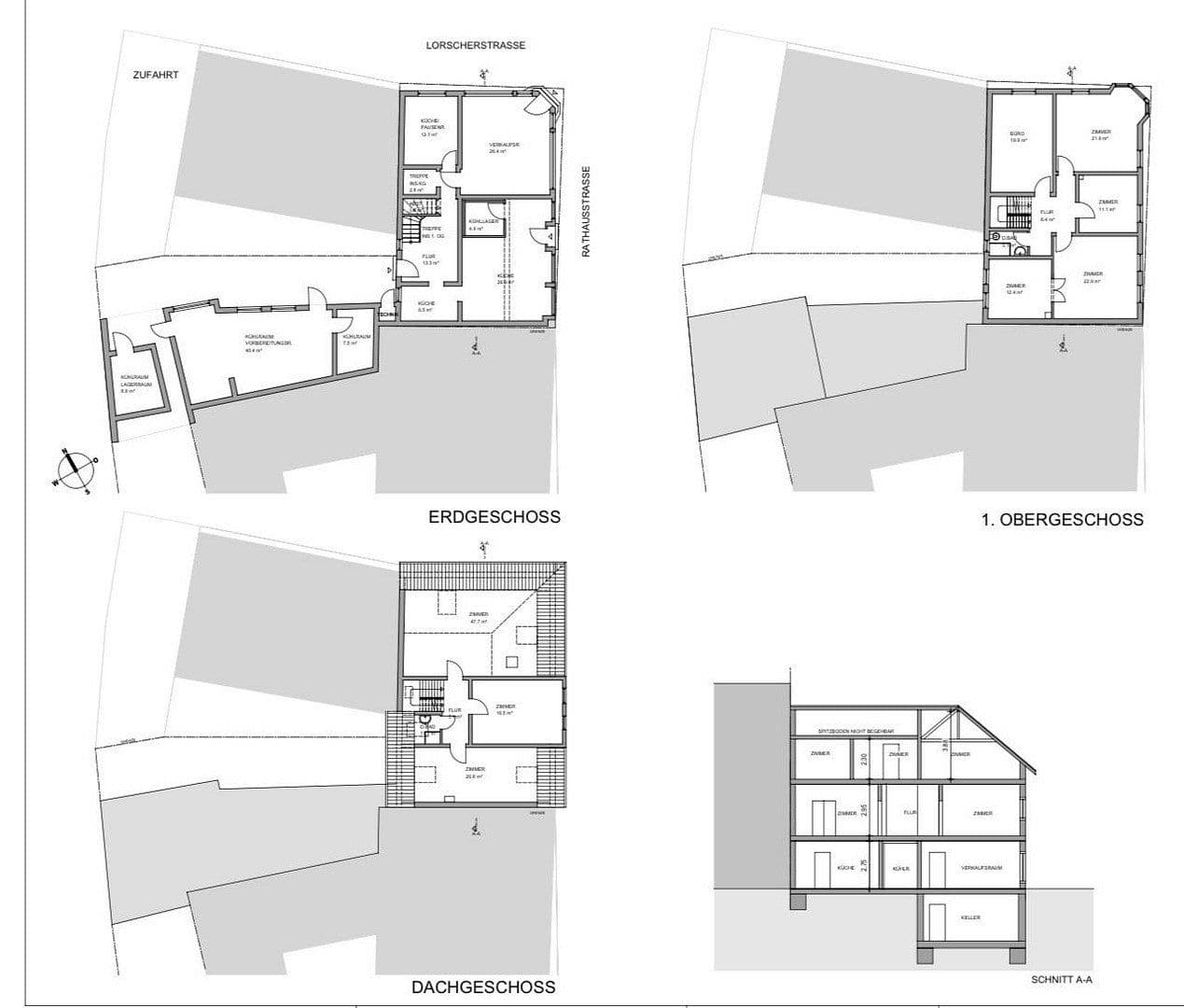 Pronájem domu 361 m², pozemek 485 m², Rathausstraße 21, Viernheim, Hessen Pronájem domu 361 m², pozemek 485 m², Rathausstraße 21, Viernheim, Hessen