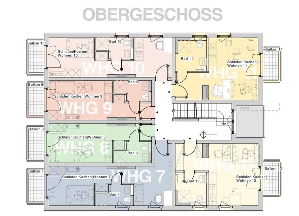 Pronájem bytu 1+1 27 m², Cappeler Str. 34, Marburg, Hessen Pronájem bytu 1+1 27 m², Cappeler Str. 34, Marburg, Hessen