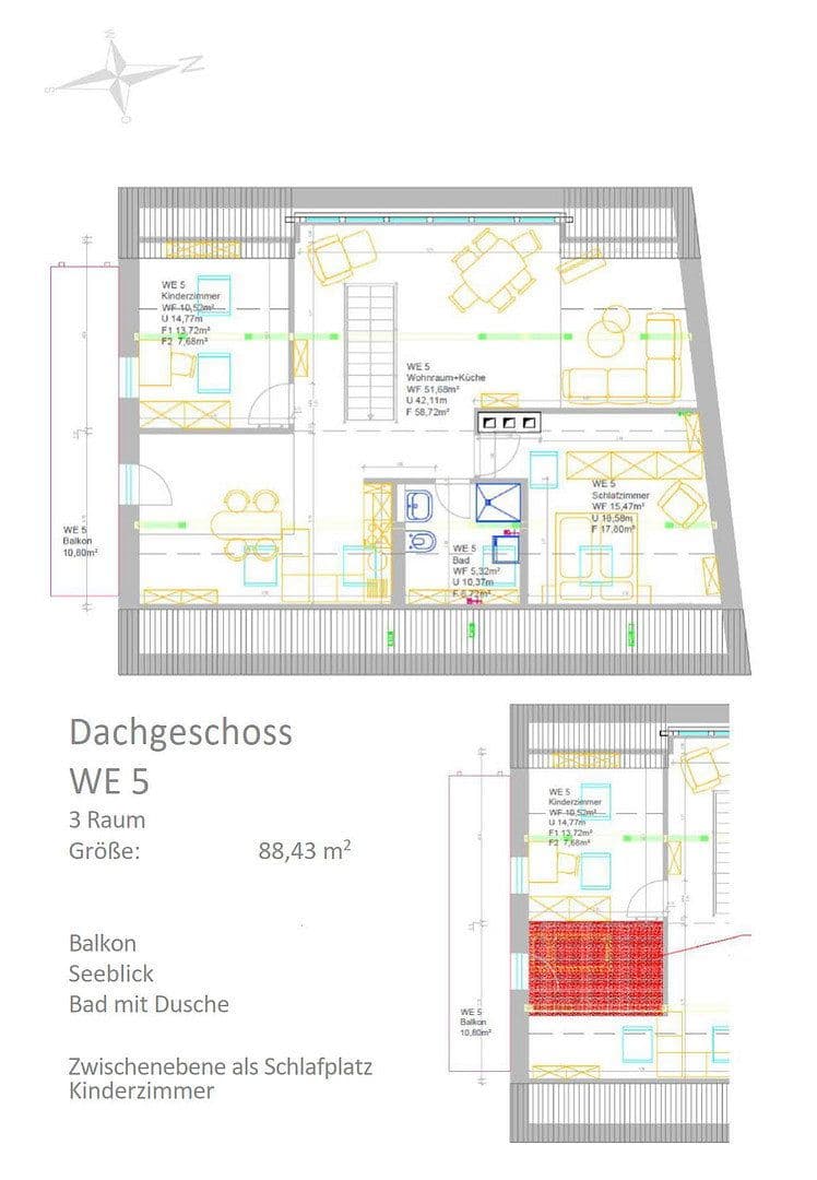 Pronájem bytu 3+1 86 m², Gutzmannstraße 8, Teupitz, Braniborsko Pronájem bytu 3+1 86 m², Gutzmannstraße 8, Teupitz, Braniborsko