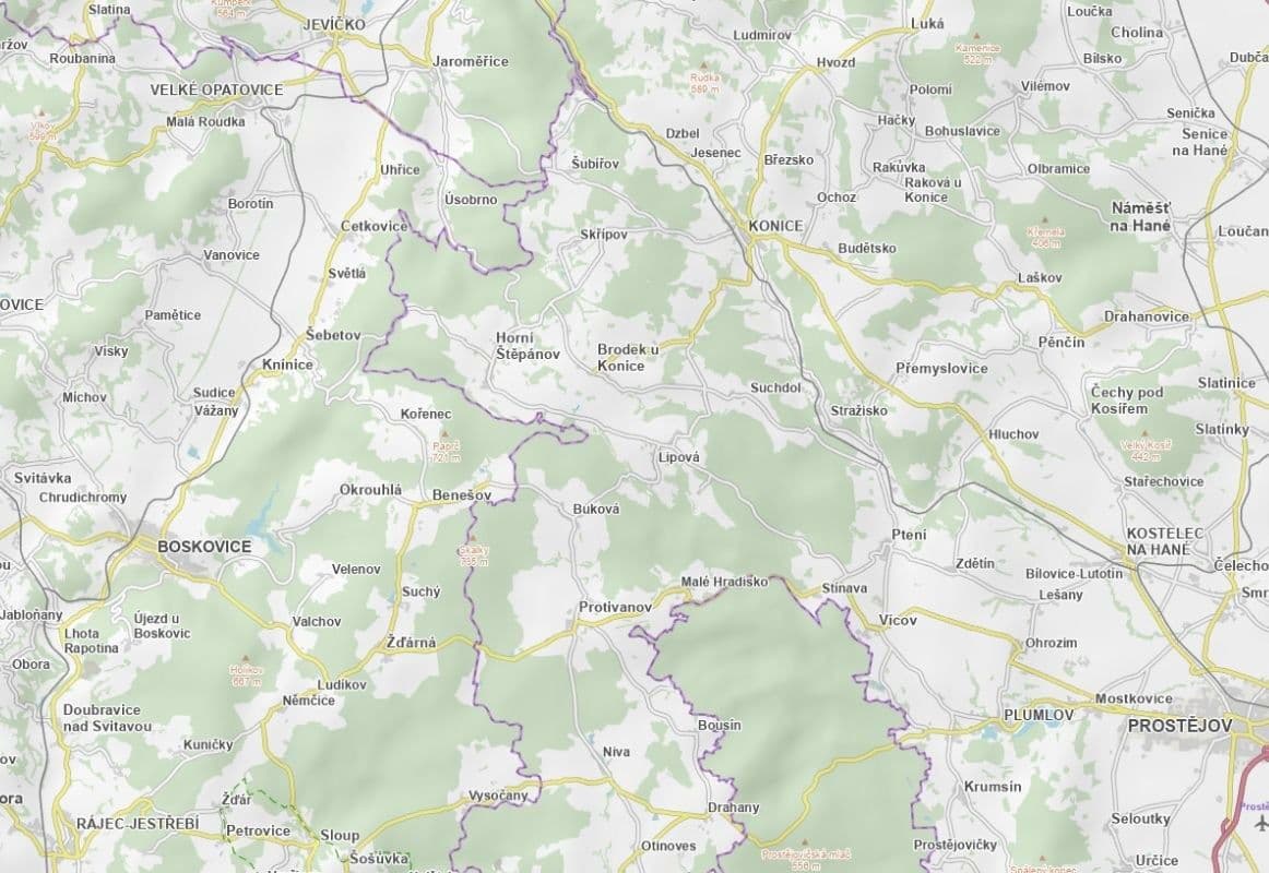 Prodej pozemku 2.138 m², Brodek u Konice, Olomoucký kraj Prodej pozemku 2.138 m², Brodek u Konice, Olomoucký kraj