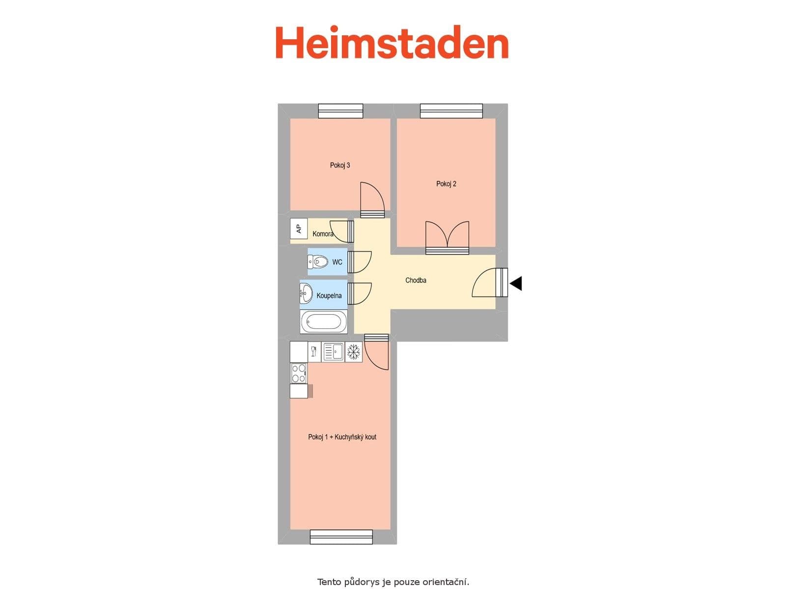 Pronájem bytu 3+kk 54 m², Bieblova, Havířov, Moravskoslezský kraj Pronájem bytu 3+kk 54 m², Bieblova, Havířov, Moravskoslezský kraj