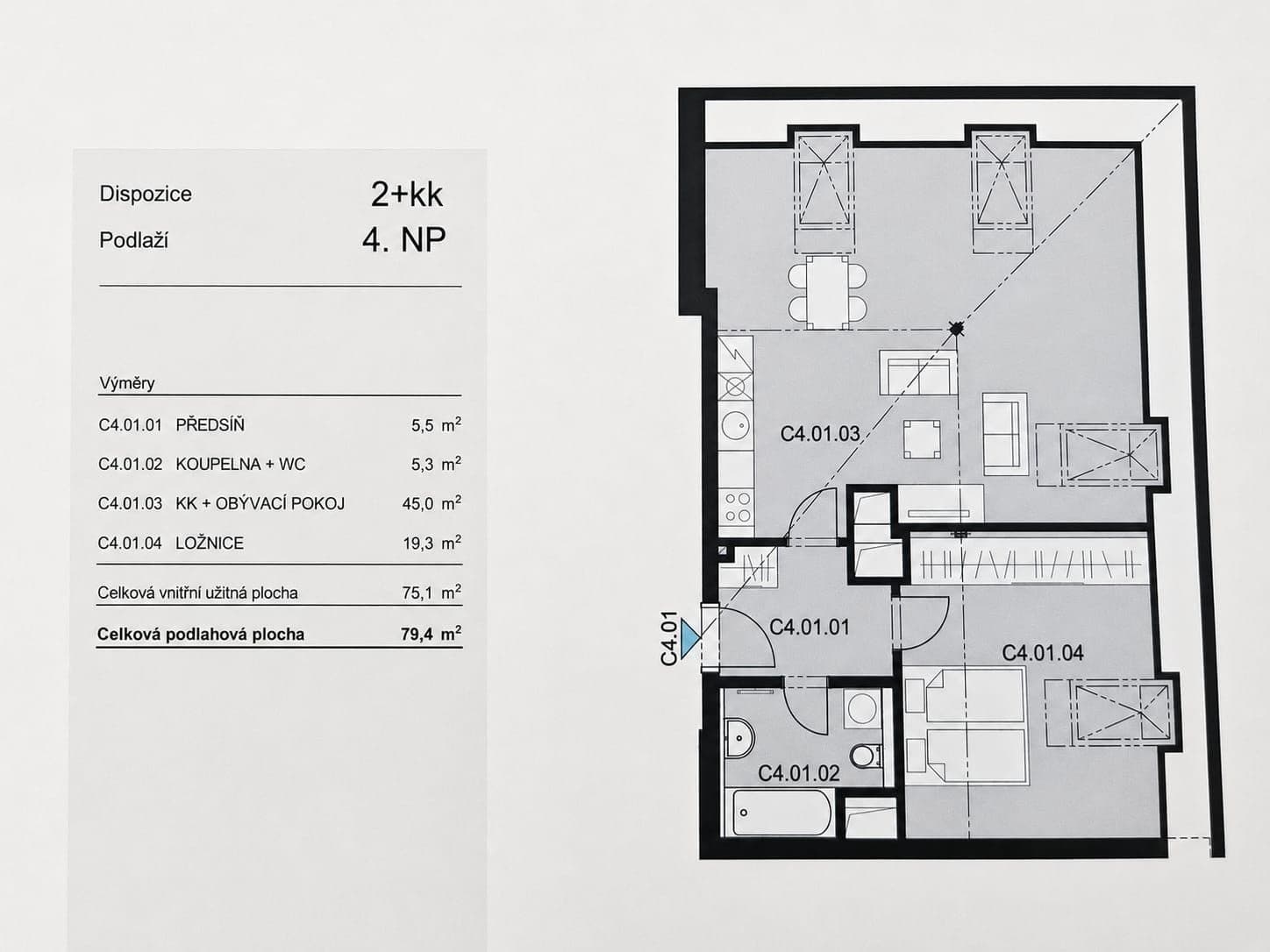 Pronájem bytu 2+kk 79 m², Cihlářská, Hostivice, Středočeský kraj Pronájem bytu 2+kk 79 m², Cihlářská, Hostivice, Středočeský kraj