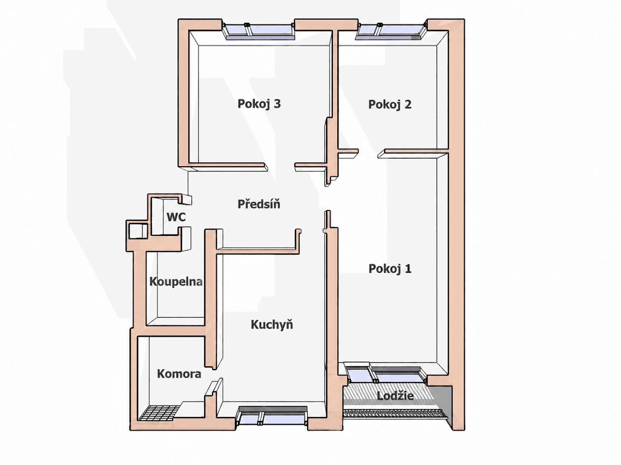 Pronájem bytu 3+1 82 m², Stachy, Jihočeský kraj Pronájem bytu 3+1 82 m², Stachy, Jihočeský kraj