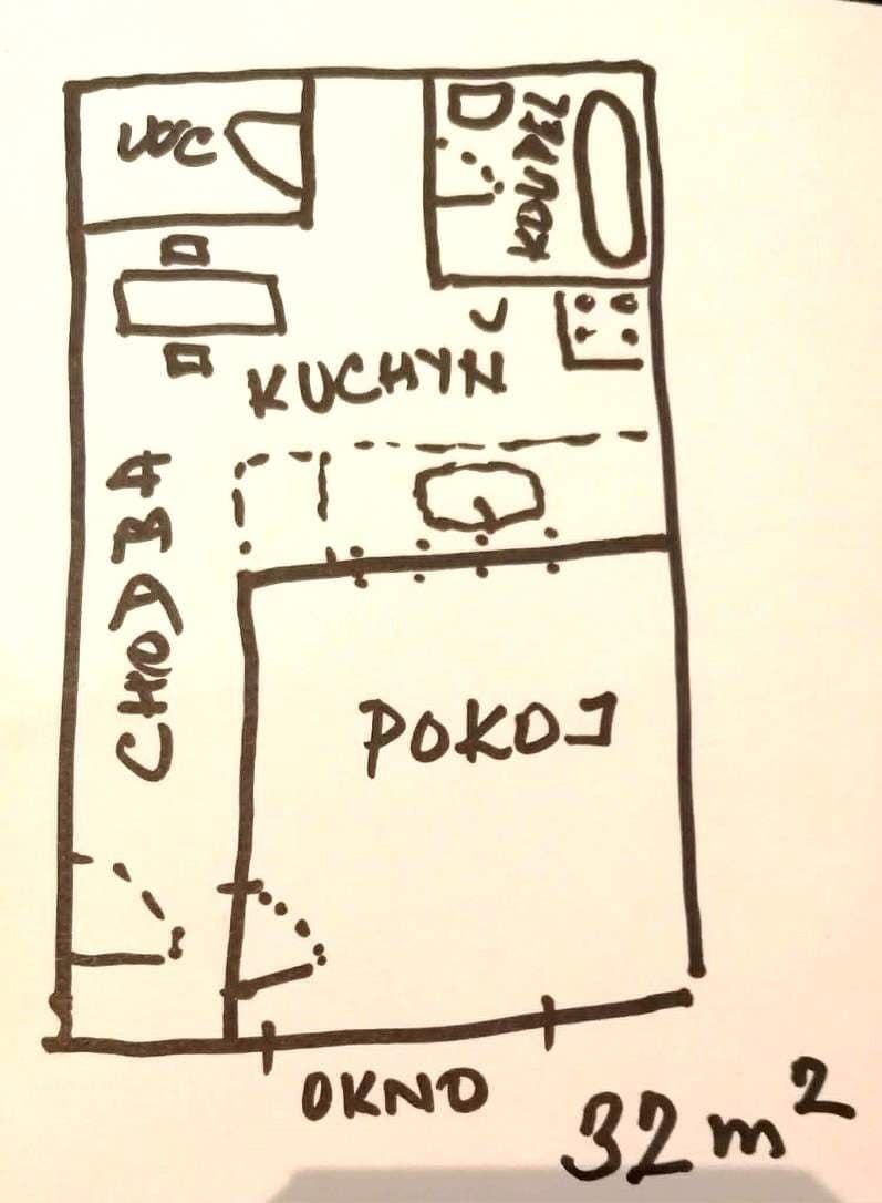 Pronájem bytu 1+kk 32 m², Gutova, Praha, Praha Pronájem bytu 1+kk 32 m², Gutova, Praha, Praha