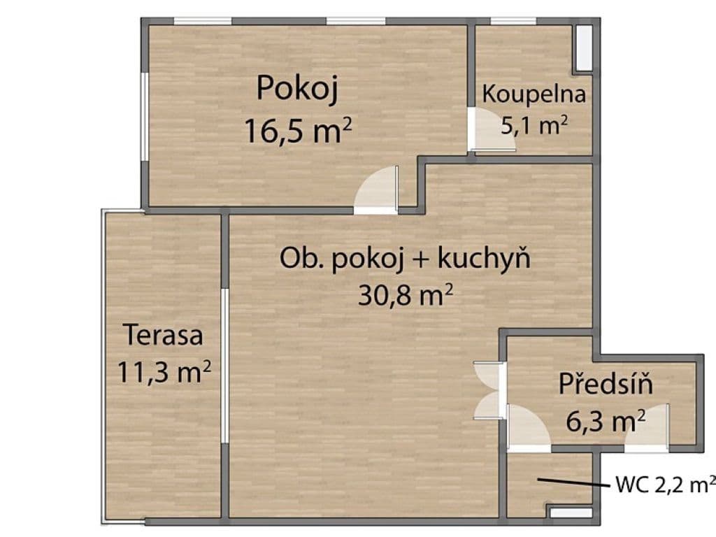 Pronájem bytu 2+kk 76 m², Vánková, Praha, Praha Pronájem bytu 2+kk 76 m², Vánková, Praha, Praha