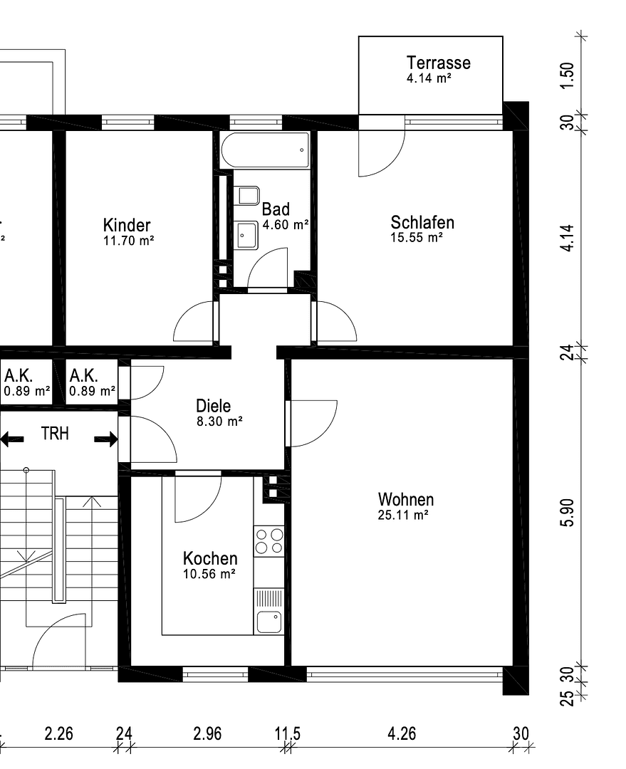 Pronájem bytu 3+1 81 m², Ackerstraße 9, Oberhausen, Severní Porýní-Vestfálsko Pronájem bytu 3+1 81 m², Ackerstraße 9, Oberhausen, Severní Porýní-Vestfálsko