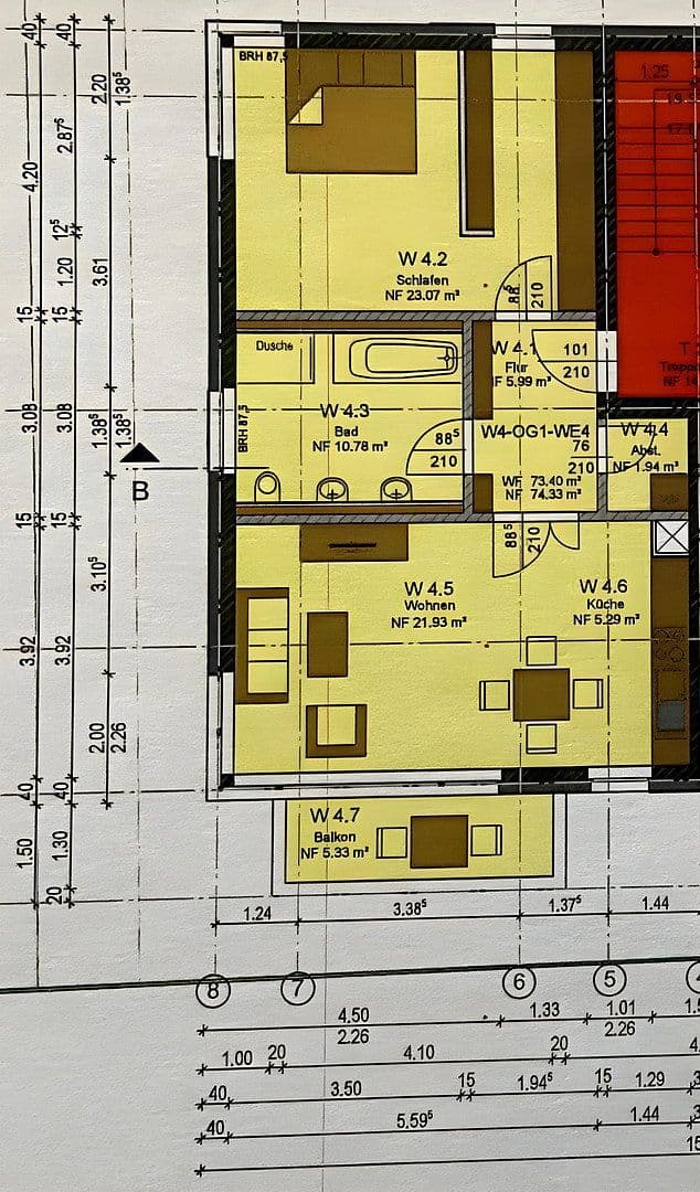 Pronájem bytu 2+1 72 m², Am Gutspark 2, Berlin, Berlín Pronájem bytu 2+1 72 m², Am Gutspark 2, Berlin, Berlín