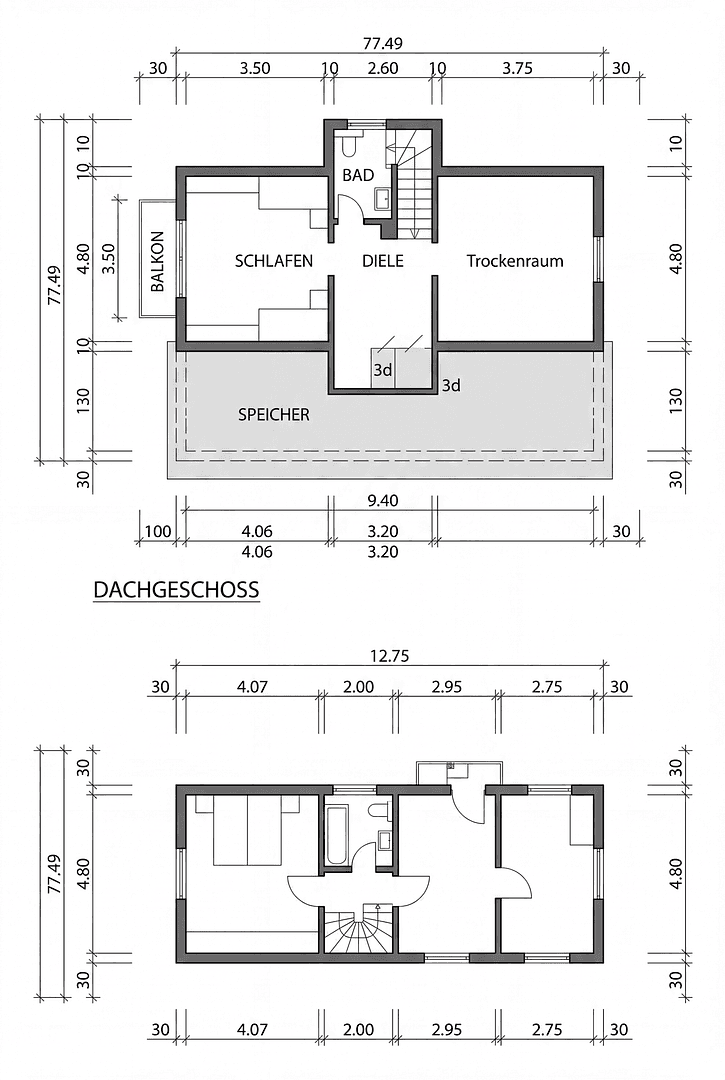 Prodej domu 146 m², pozemek 620 m², Oberwalchner Weg 6, Traunreut, Bavorsko Prodej domu 146 m², pozemek 620 m², Oberwalchner Weg 6, Traunreut, Bavorsko