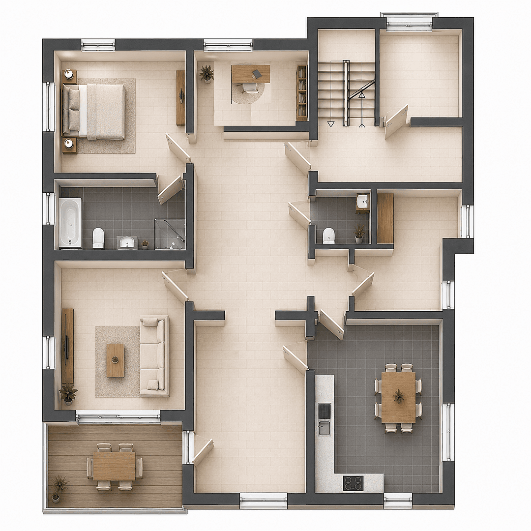 Pronájem bytu 5+1 158 m², Nordstrasse 3, Dresden, Sasko Pronájem bytu 5+1 158 m², Nordstrasse 3, Dresden, Sasko
