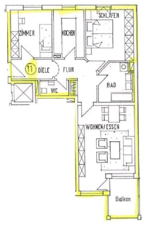 Prodej bytu 3+kk 77 m², Virchowstrasse 13, Ulm, Bádensko-Württembersko Prodej bytu 3+kk 77 m², Virchowstrasse 13, Ulm, Bádensko-Württembersko