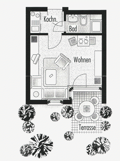 Pronájem bytu 1+1 29 m², Jägerstraße 10, Nürtingen, Bádensko-Württembersko Pronájem bytu 1+1 29 m², Jägerstraße 10, Nürtingen, Bádensko-Württembersko