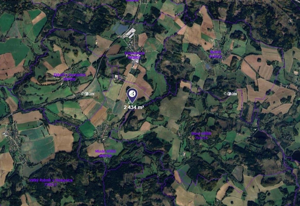 Prodej pozemku 487 m², Mladé Bříště, Kraj Vysočina Prodej pozemku 487 m², Mladé Bříště, Kraj Vysočina