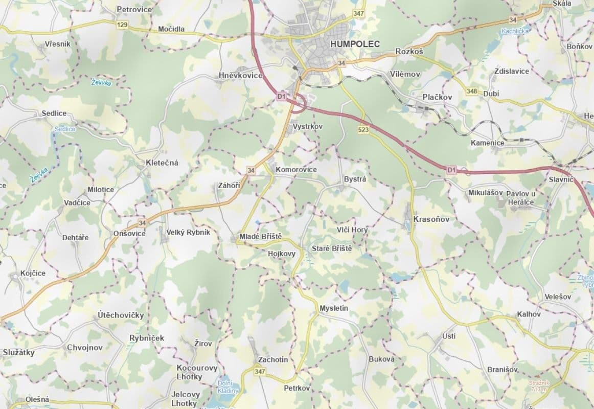 Prodej pozemku 1.336 m², Mladé Bříště, Kraj Vysočina Prodej pozemku 1.336 m², Mladé Bříště, Kraj Vysočina