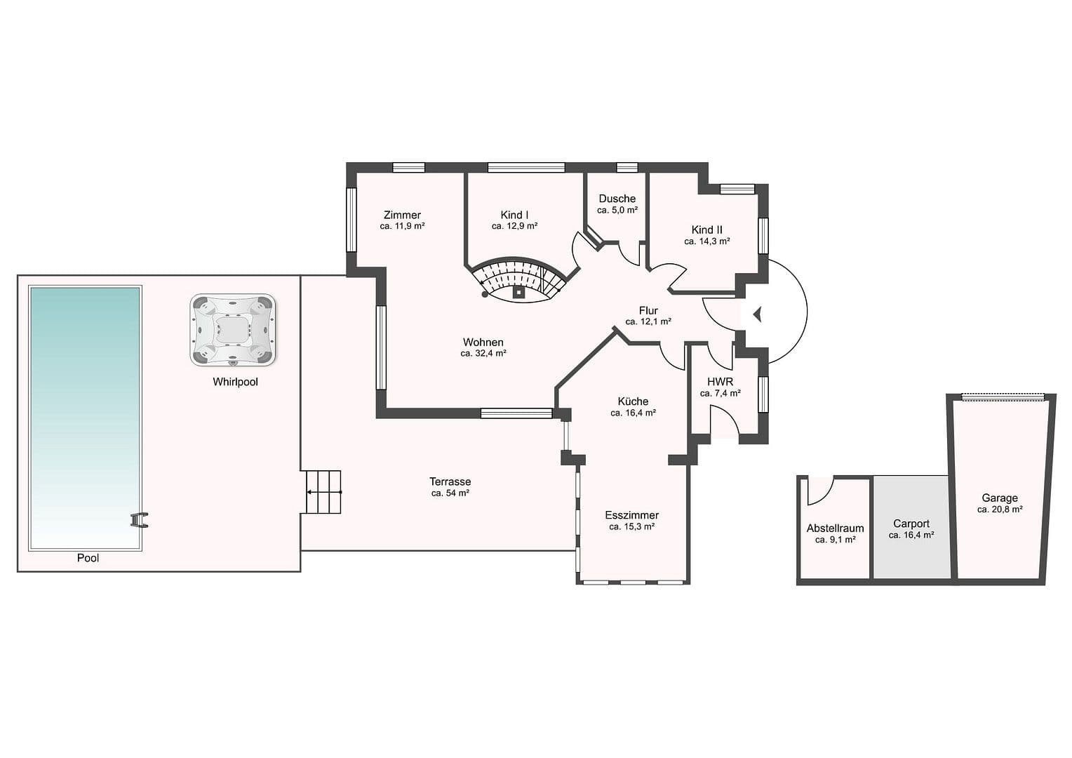 Prodej domu 200 m², pozemek 2.094 m², Lilienthal, Dolní Sasko Prodej domu 200 m², pozemek 2.094 m², Lilienthal, Dolní Sasko