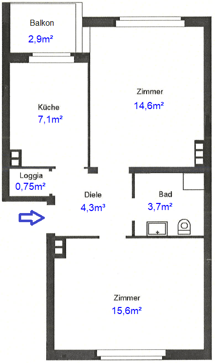 Prodej bytu 2+1 47 m², Eifelstr. 46, Köln, Severní Porýní-Vestfálsko Prodej bytu 2+1 47 m², Eifelstr. 46, Köln, Severní Porýní-Vestfálsko