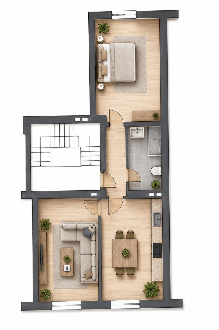 Pronájem bytu 2+1 65 m², Siemensstraße 52, Düsseldorf, Severní Porýní-Vestfálsko Pronájem bytu 2+1 65 m², Siemensstraße 52, Düsseldorf, Severní Porýní-Vestfálsko